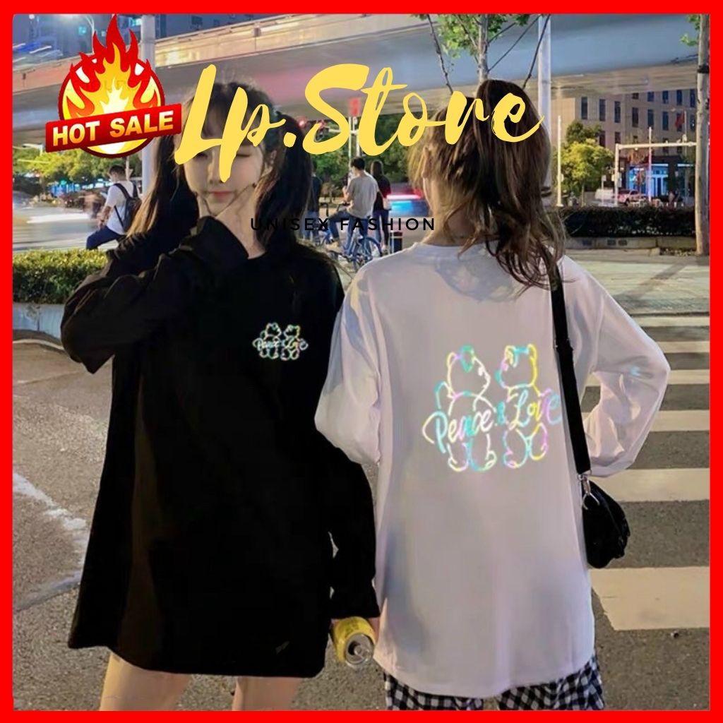Áo Thun Tay Lỡ Unisex Thun Nam Nữ Form Rộng PEACELOVE