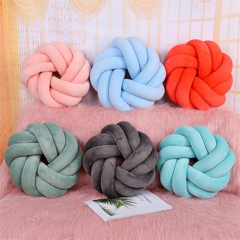 Bắc Âu Sáng Tạo Sang Trọng Handmade Knott Gối Cho Ghế Sofa Bộ Chăn Ga Gối Giường Đệm Tựa Lưng Gối Văn Phòng Trẻ Em Trang Trí Phòng Đệm