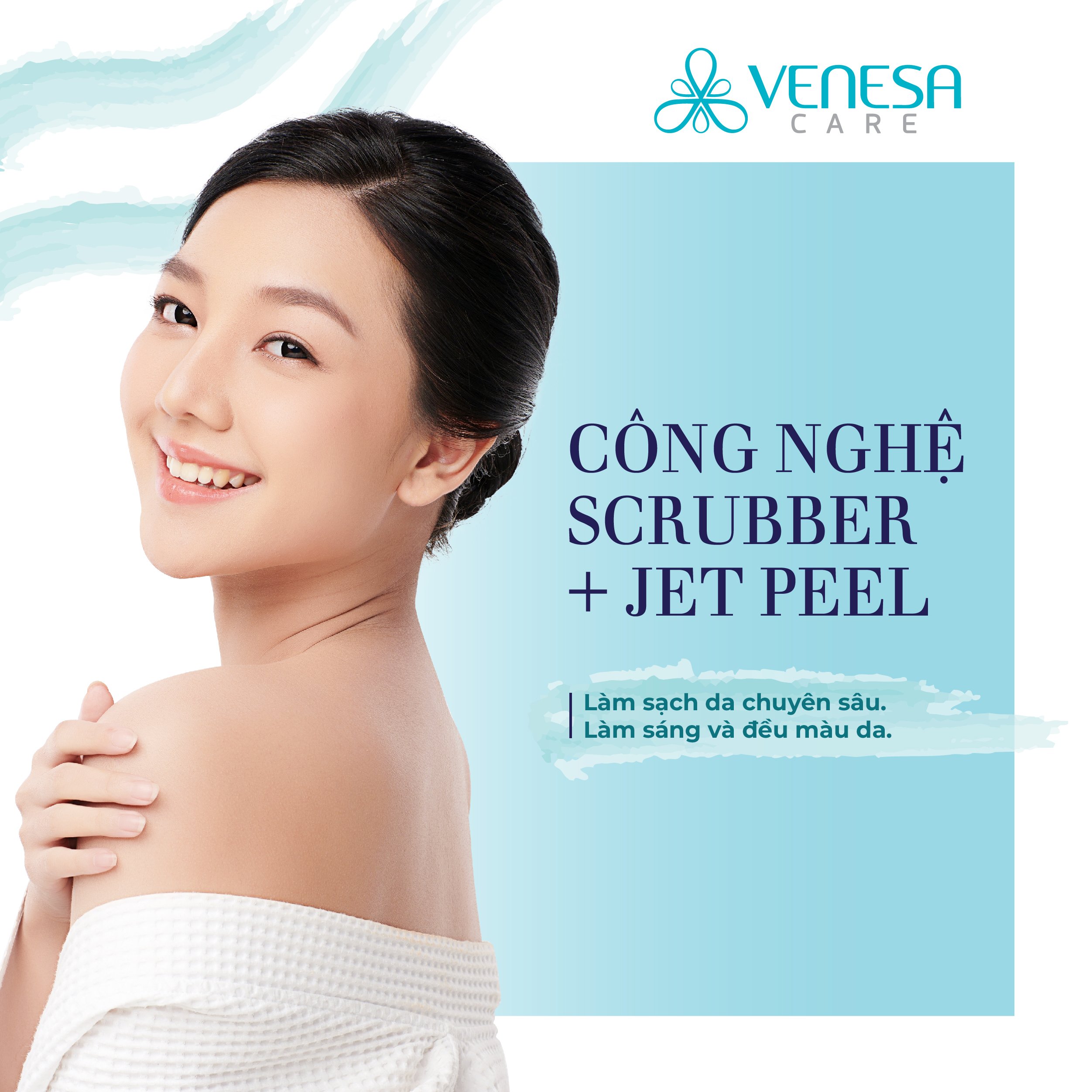 Da căng bóng mịn màng (Gói Scrubber + Jet Peel) -1 buổi