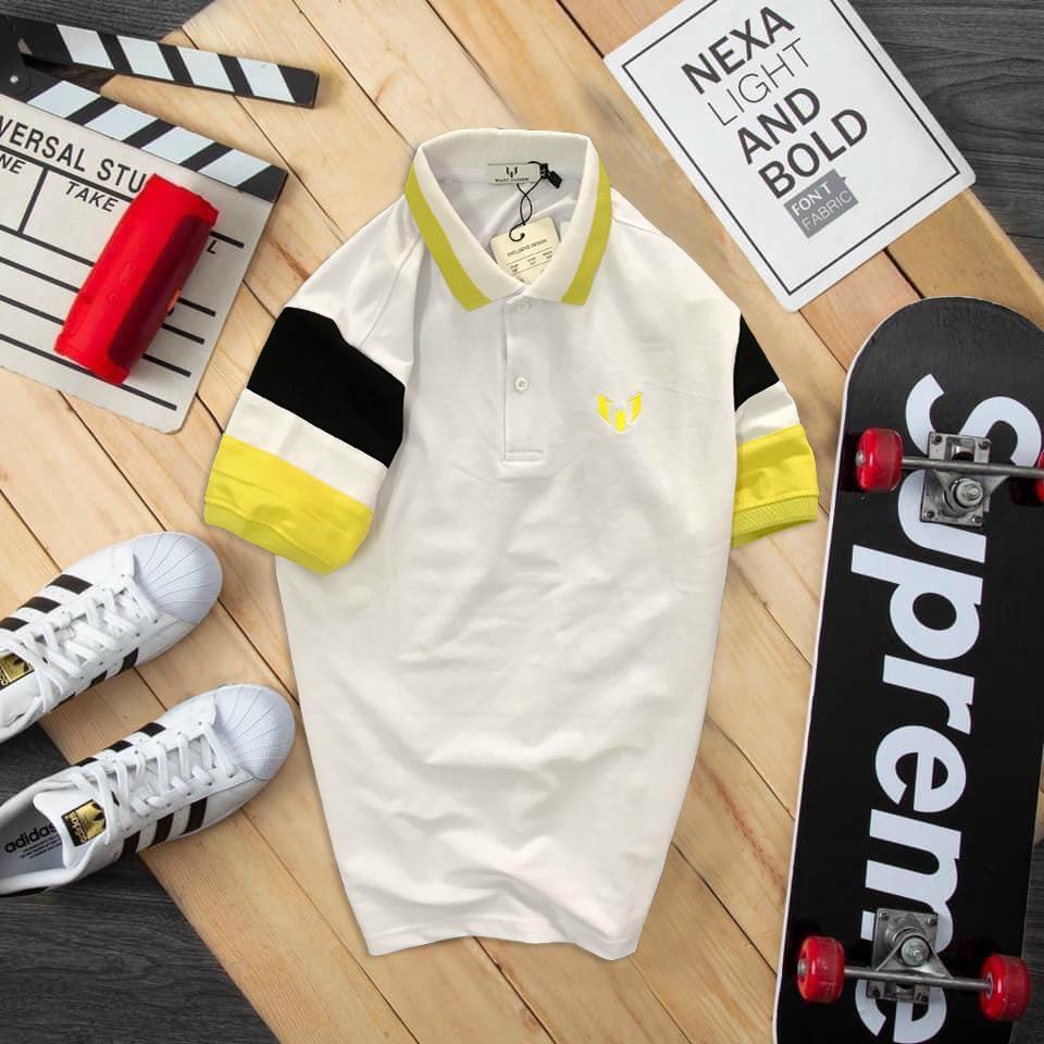 Áo thun Polo nam cổ trụ chất liệu vải cotton xuất xịn trẻ trung đơn giản ,phong cách hiên đại