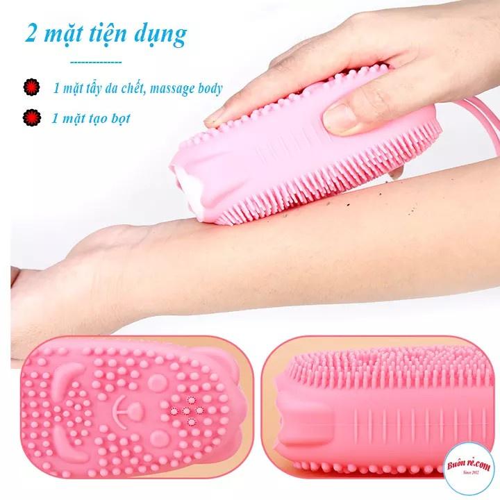 Bông Tắm Silicon Tạo Bọt Massage Hình Chuột Cute