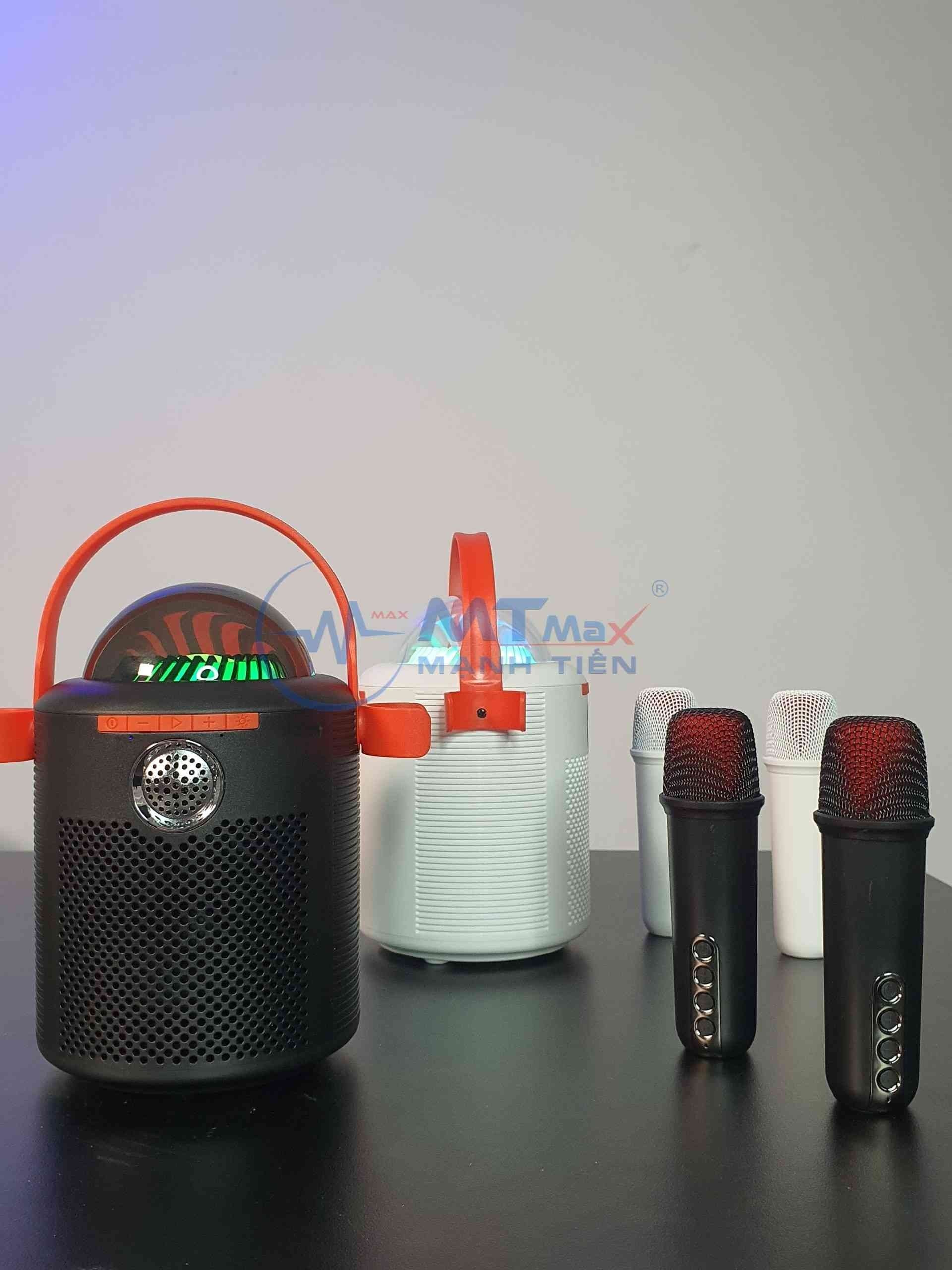 Loa Karaoke Bluetooth Y11 kèm 2 micro thiết kế độc đáo sang trọng