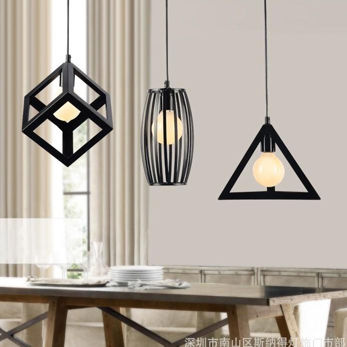 Bộ đèn thả khối trang trí nhà, quán cafe, cửa hàng thời trang - Tặng kèm bóng LED chuyên dụng
