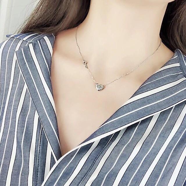Dây chuyền titan tim love DTZ121