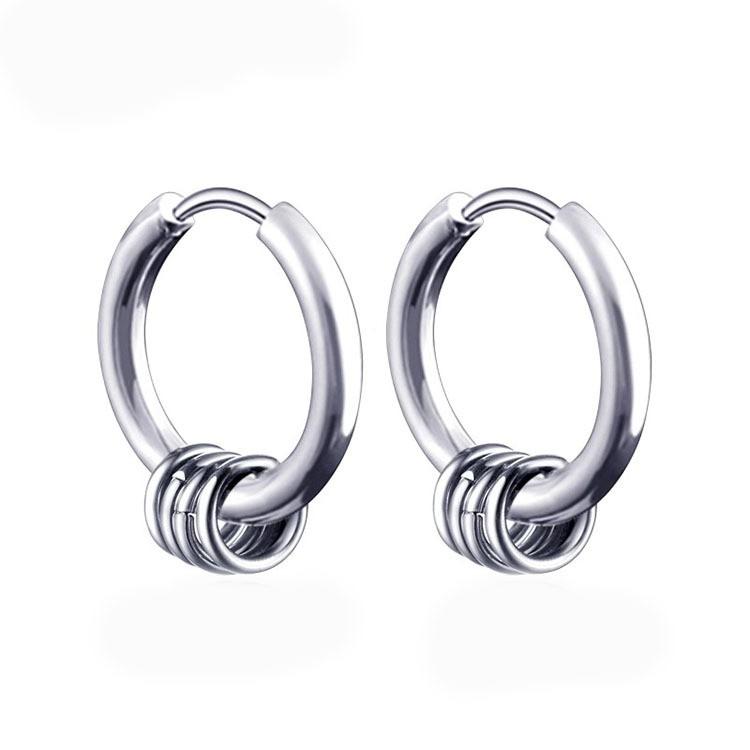 Bông tai nam nữ dạng tròn - Cực dày, kích cỡ 10 mm