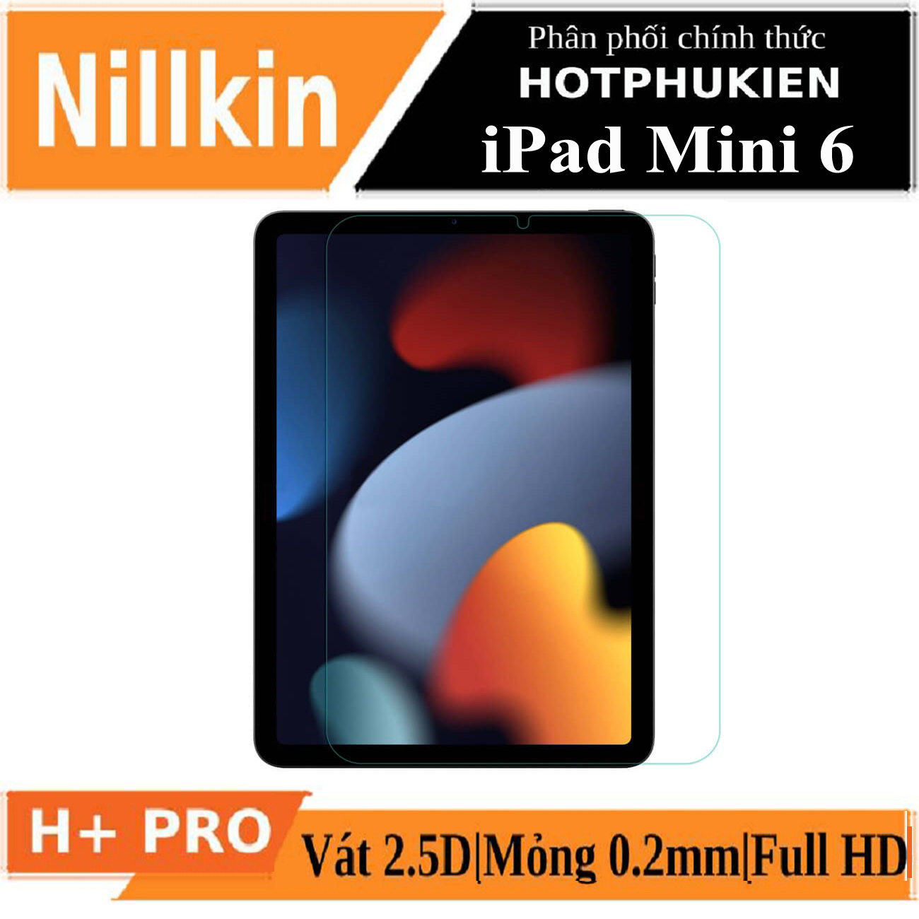 Miếng dán kính cường lực cho iPad Mini 6 hiệu Nillkin Amazing H+ Pro (độ cứng 9H, mỏng 0.33mm, chống dầu, hạn chế vân tay) - hàng nhập khẩu