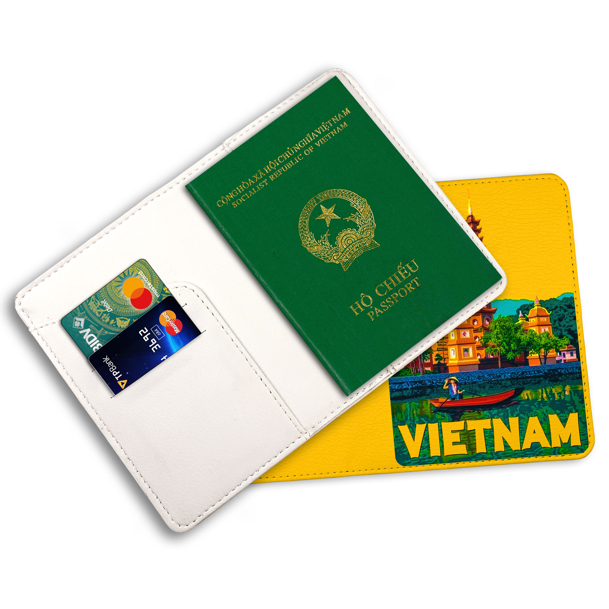 Ví Passport Du Lịch VIỆT NAM - Bao Da Hộ Chiếu STormbreaker Siêu Dễ Thương - Passport Cover Holder TRAVEL WITH VIETNAM - Thiết Kế Đơn Giản - Tinh Tế - Hình Ảnh Sắc Nét - PP189