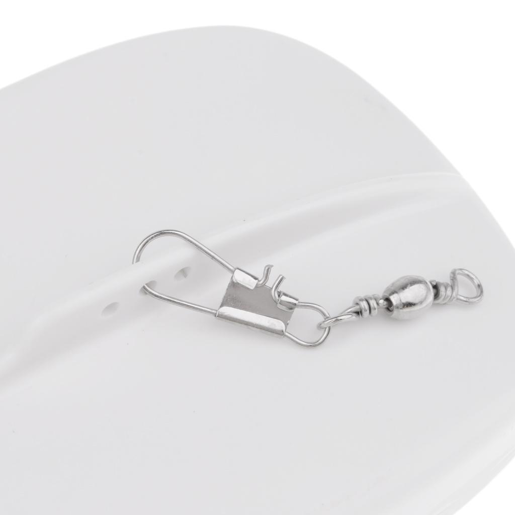 2x Artificial Bait Adjustable Weight Fishing Planer Trolling Diving Board Black White