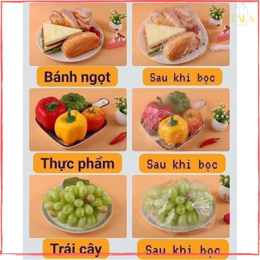 Bọc  Thực Phẩm Gấu - Set 100 Màng Bọc Thực Phẩm Co Giãn Hình Gấu