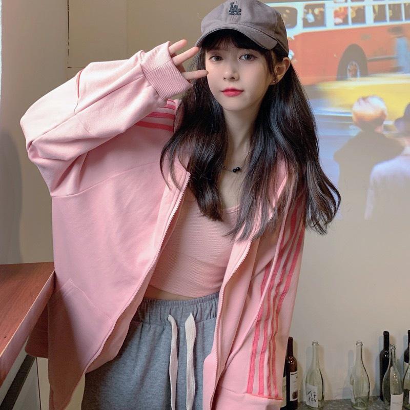 Áo Khoác Nỉ Thể Thao 3 Sọc