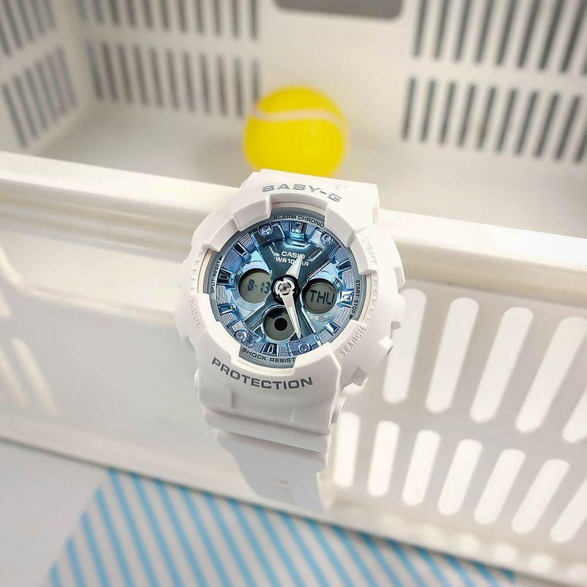 Đồng Hồ Nữ Dây Nhựa Casio Baby-G BA-130-7A2DR Chính Hãng - BA-130-7A2