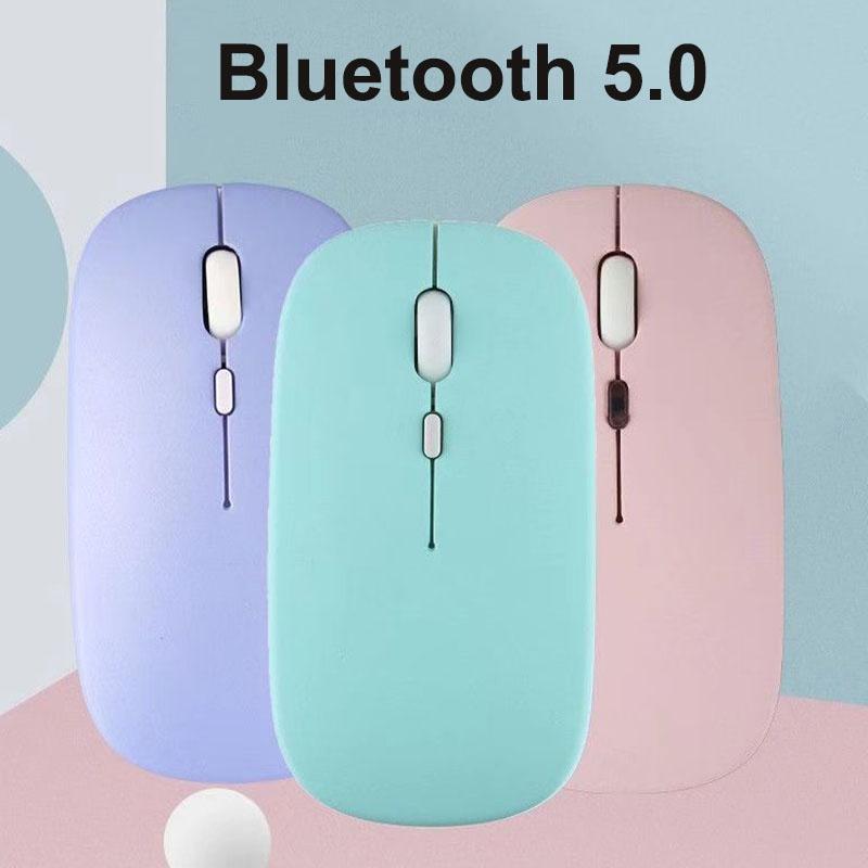 Chuột Không Dây Kết Nối Bluetooth, Phù Hợp Cho Máy Tính, Máy Tính Bảng, Laptop, Thiết Kế Nhỏ Gọn, Dễ Dàng Mang Theo