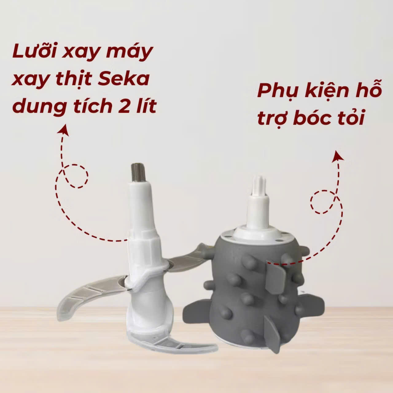 Phụ Kiện Lưỡi Dao, Phụ Kiện Đánh Ruốc Máy Xay Thịt 2 lít- Hàng Chính Hãng