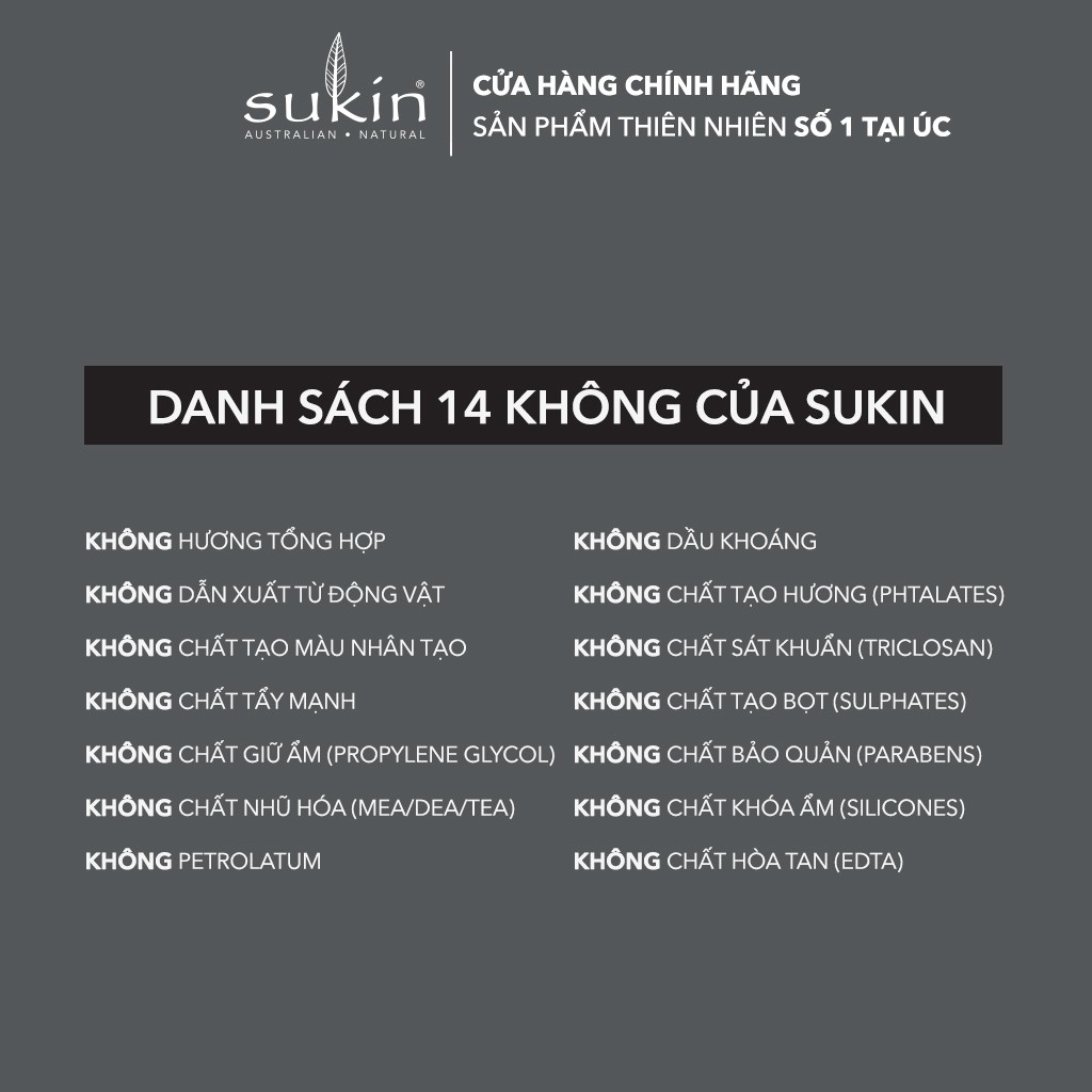 Kem dưỡng ẩm cân băng dầu dành cho da mặt Sukin Oil Balancing Mattifying Moisturiser 125ml