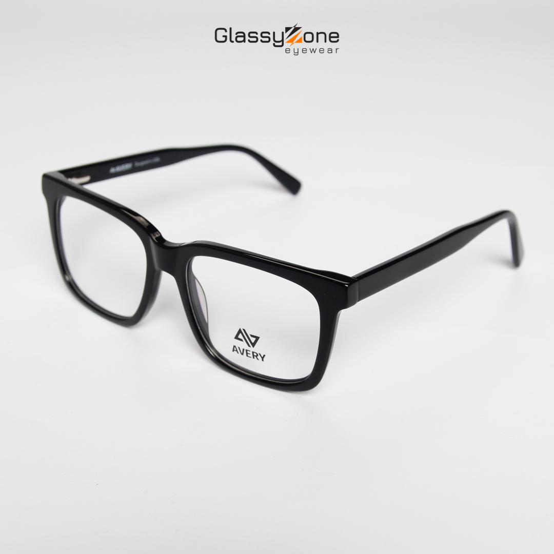 Gọng kính cận, Mắt kính giả cận Acetate Form chữ nhật Nam Nữ Avery 28013- GlassyZone