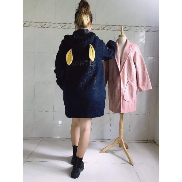 Áo khoác nữ dạ khuy sừng siêu hot siêu sang,bao chất