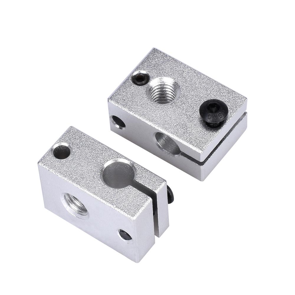 BigTreetech E3D V6 Block Block Block Aluminum với V6 Silicone Sock cho V6 Hotend PT100 Thermistor J-Head 1.75/3.0mm Các bộ phận máy in 3D 3D