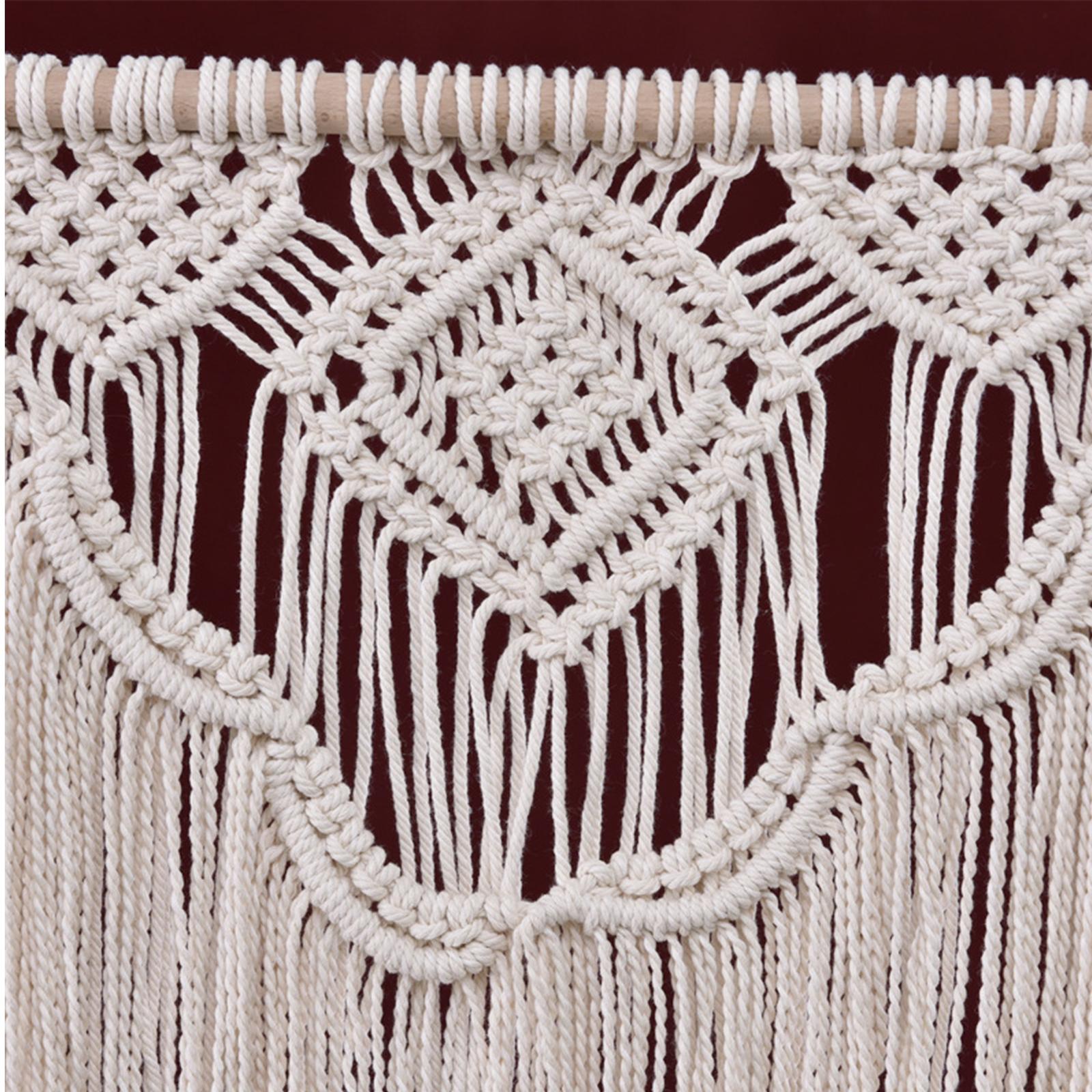Thảm dệt Macrame treo tường trang trí phong cách Boho được làm bằng sợi bông cao cấp