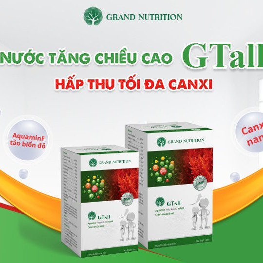 Combo 3 hộp Nước tăng chiều cao GTall - Càng uống càng cao (hộp 20 gói)