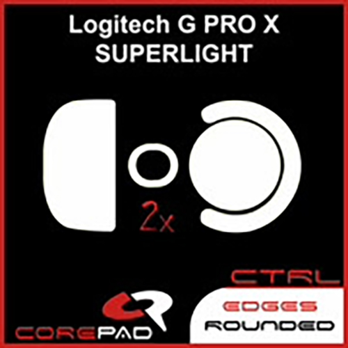 Feet chuột PTFE Corepad Skatez CTRL - Logitech G PRO X SUPERLIGHT Wireless - 2 Bộ - Hàng Chính Hãng