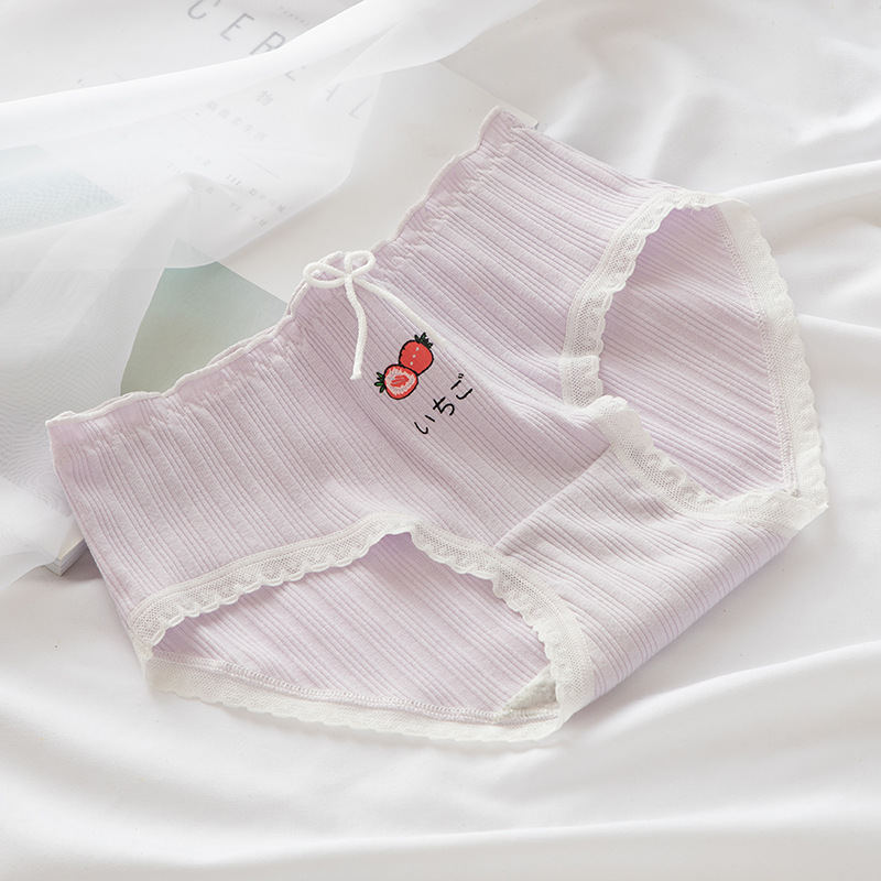 Set 5 Quần lót cotton mềm mại kháng khuẩn in hình dễ thương cho nữ QLN39