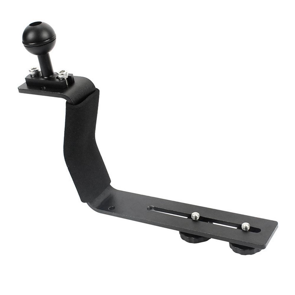 Aluminum Alloy Diving Tray Handle Underwater Camera Mount Rig Photography Plate Bracket with Ball for DSLR SLR Digital