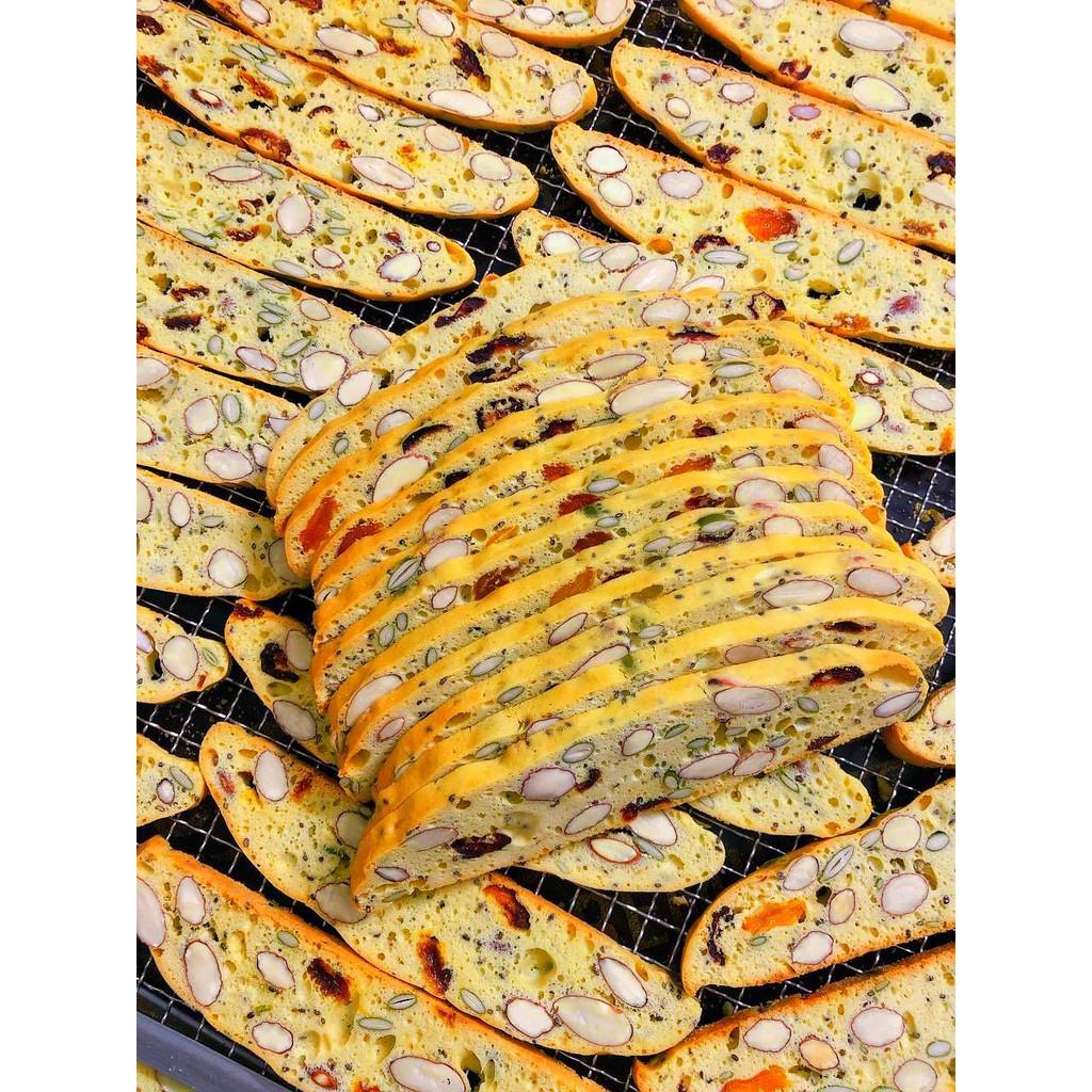 Bánh Biscotti ORIGINAL 250gr - Bánh Ăn Kiêng Không Đường Vua Yến Mạch