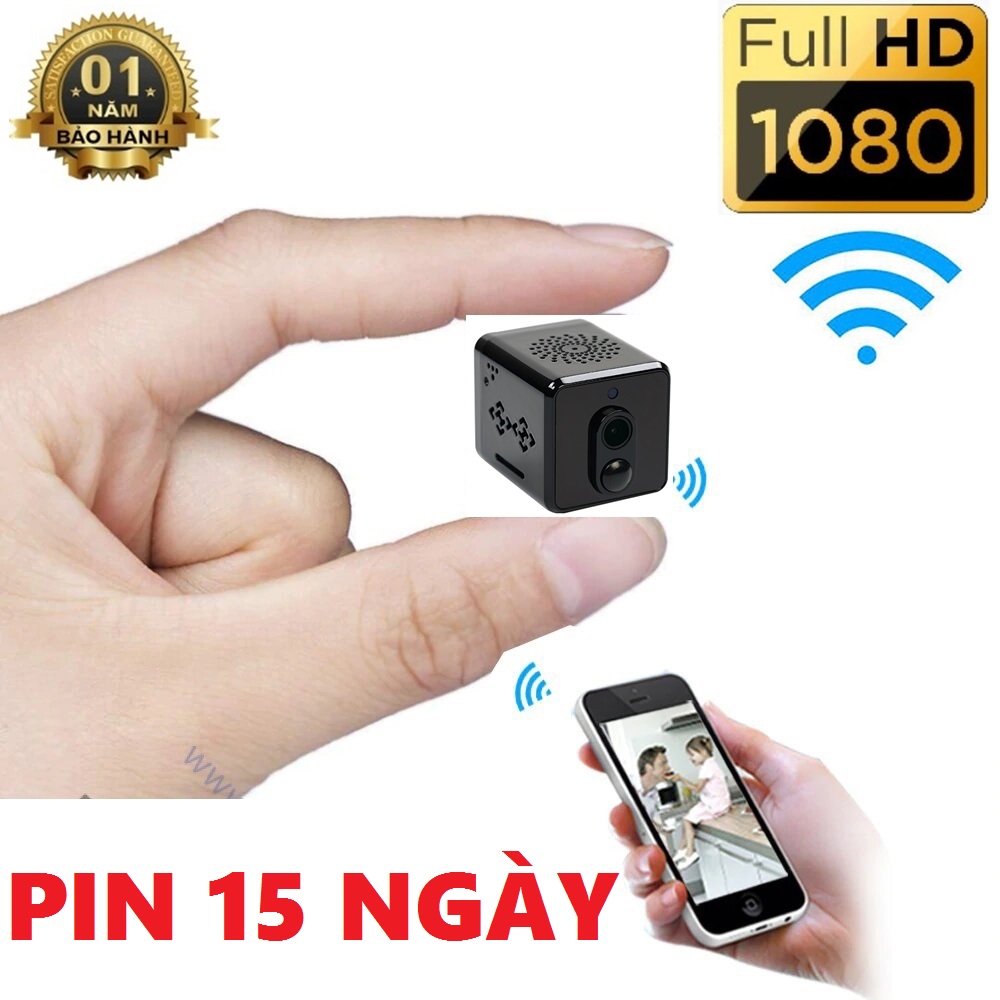 Camera WiFi S11 FullHD 1080P Siêu Nét-Pin Khủng 15 Ngày Hồng Ngoại Đen Ẩn Đàm Thoại 2 Chiều