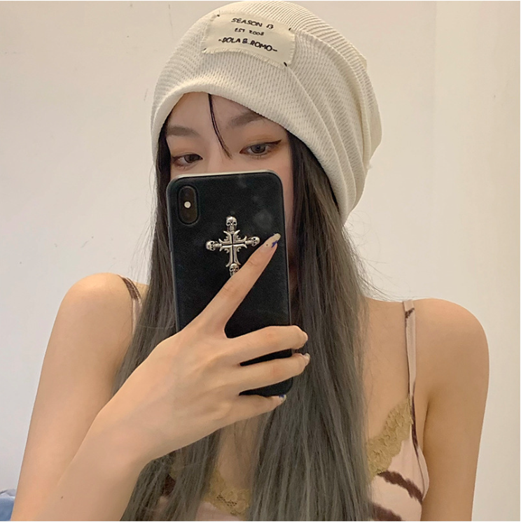 Mũ beanie trùm đầu dạo phố đi chơi unisex thoáng khí cá tính màu trơn thời trang Hàn quốc thu đông đẹp rẻ