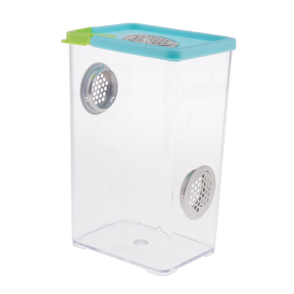 2-Pack Plastic Insect Spider Incubation Box Case Hatching Box Container