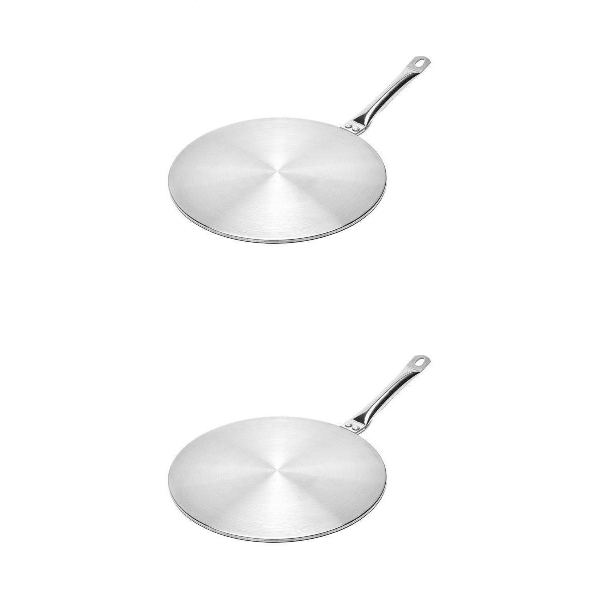2x Induction Hob Adapter Stove Cooker Plate for Coffee Pot Gas Cooker Plate