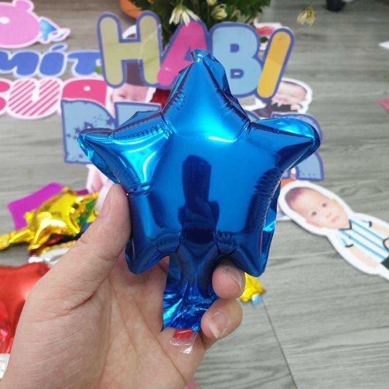Bóng nhôm hình tim- sao nhí 5 inch trang trí đám cưới, sinh nhật, thôi nôi, đầy tháng