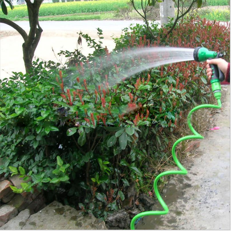 Bộ vòi xịt nước thông minh giãn nở, Bộ vòi rửa xe, tưới cây giãn nở. Ống nước co giãn đa năng 15m + Tặng 1 Khăn Lâu Tiện Lợi.