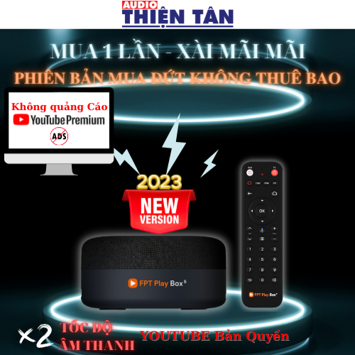 FPT Play Box S 2021 (T590) - Kết hợp Tivi Box và Loa thông minh - Điều khiển giọng nói thông minh không chạm - HÀNG CHÍNH HÃNG