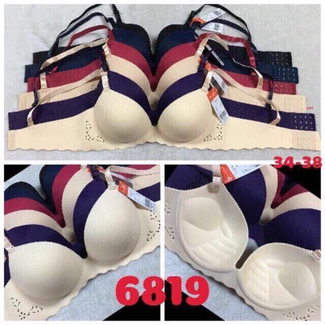 ÁO LÓT ĐÚC HOA KHÔNG GỌNG mã 6819, cực đẹp đệm bàn tay siêu nâng ngực