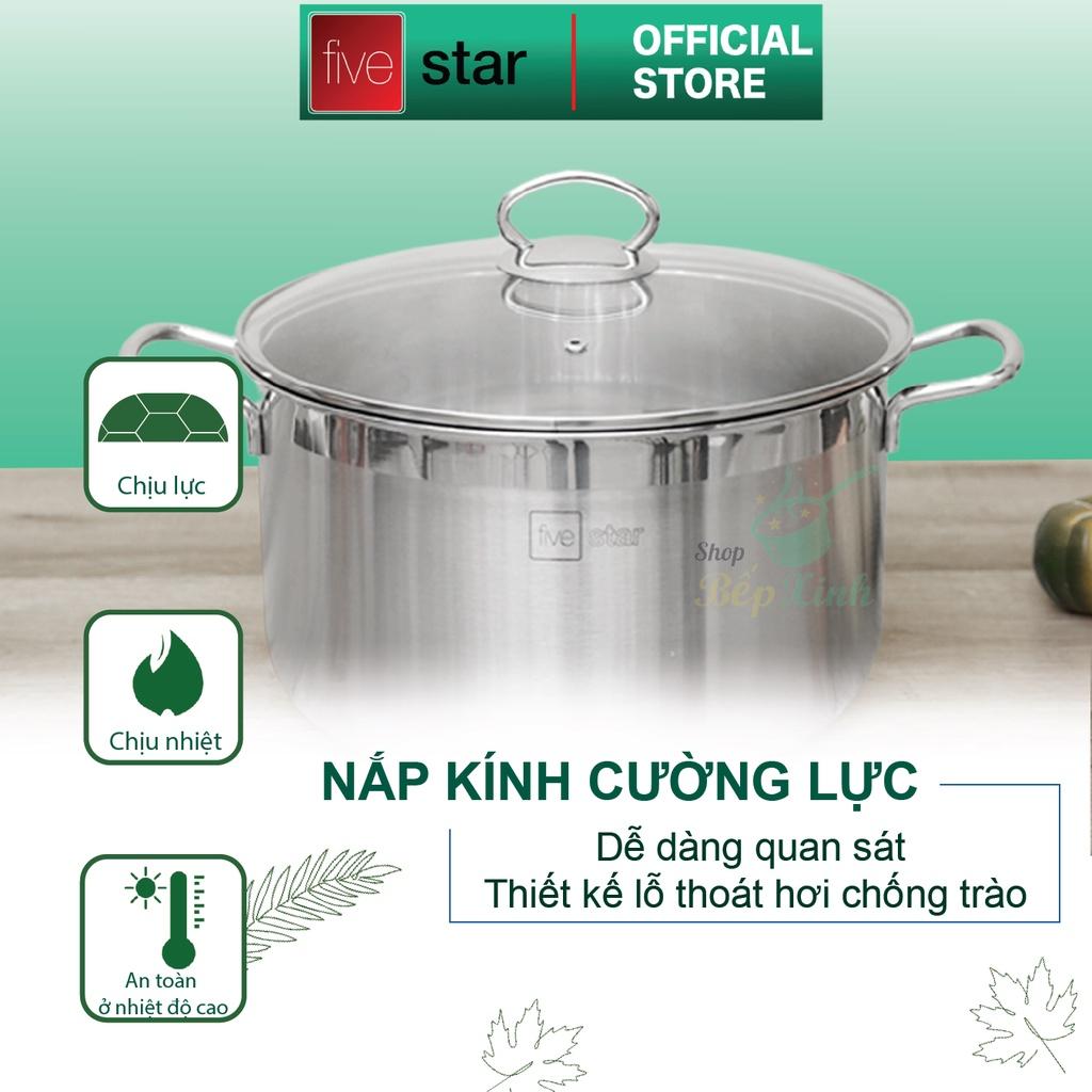 Nồi inox 430 cao cấp Fivestar 3 đáy từ , dùng được mọi bếp