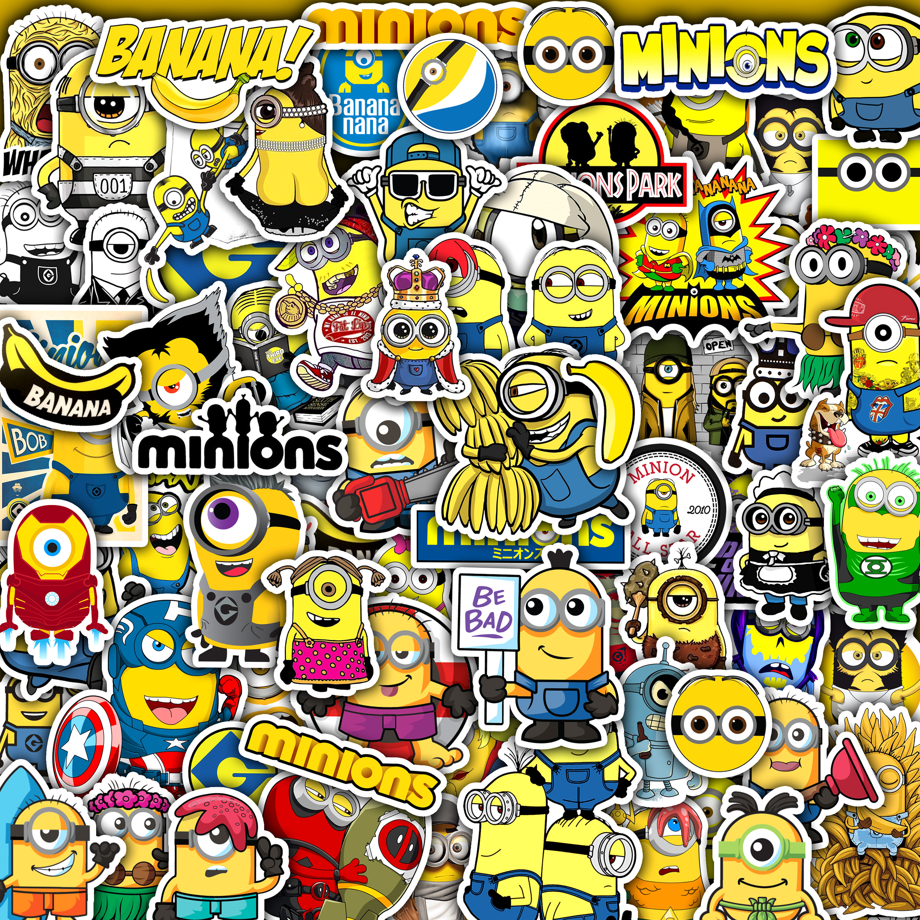 Miếng Dán Sticker Chống Nước | Set 50 Hình Minion