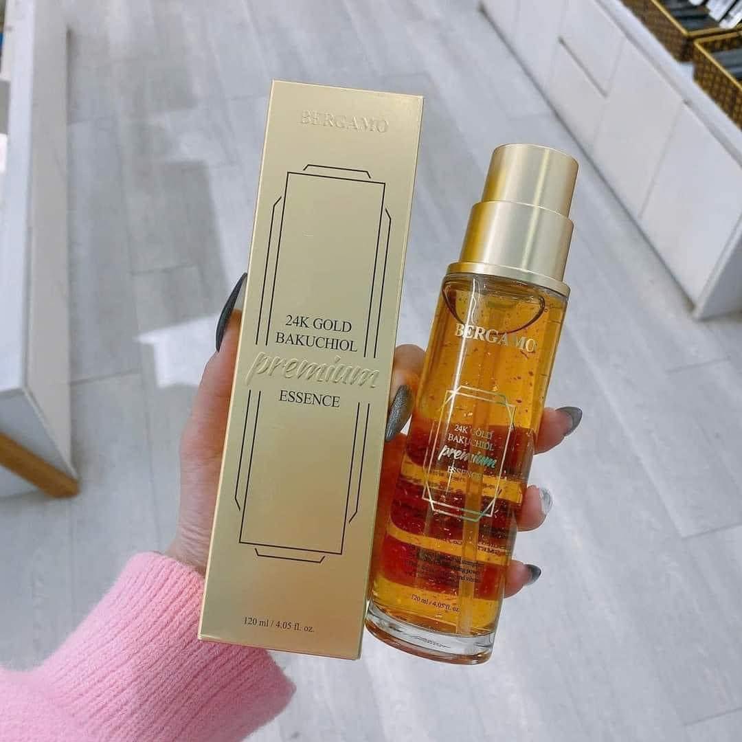 TINH CHẤT VÀNG CHỐNG LÃO HÓA BERGAMO 24K GOLD BRILLANT ESSENCE 110ML