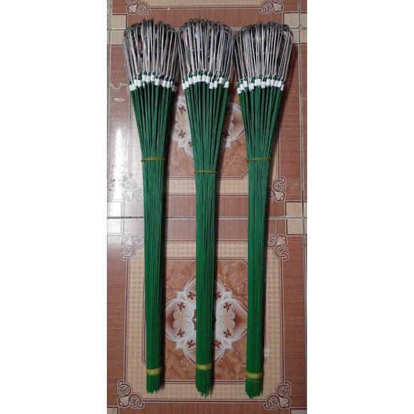 Set 10 móc treo chậu lan bằng kẽm bọc nhựa chống rỉ dài 80cm