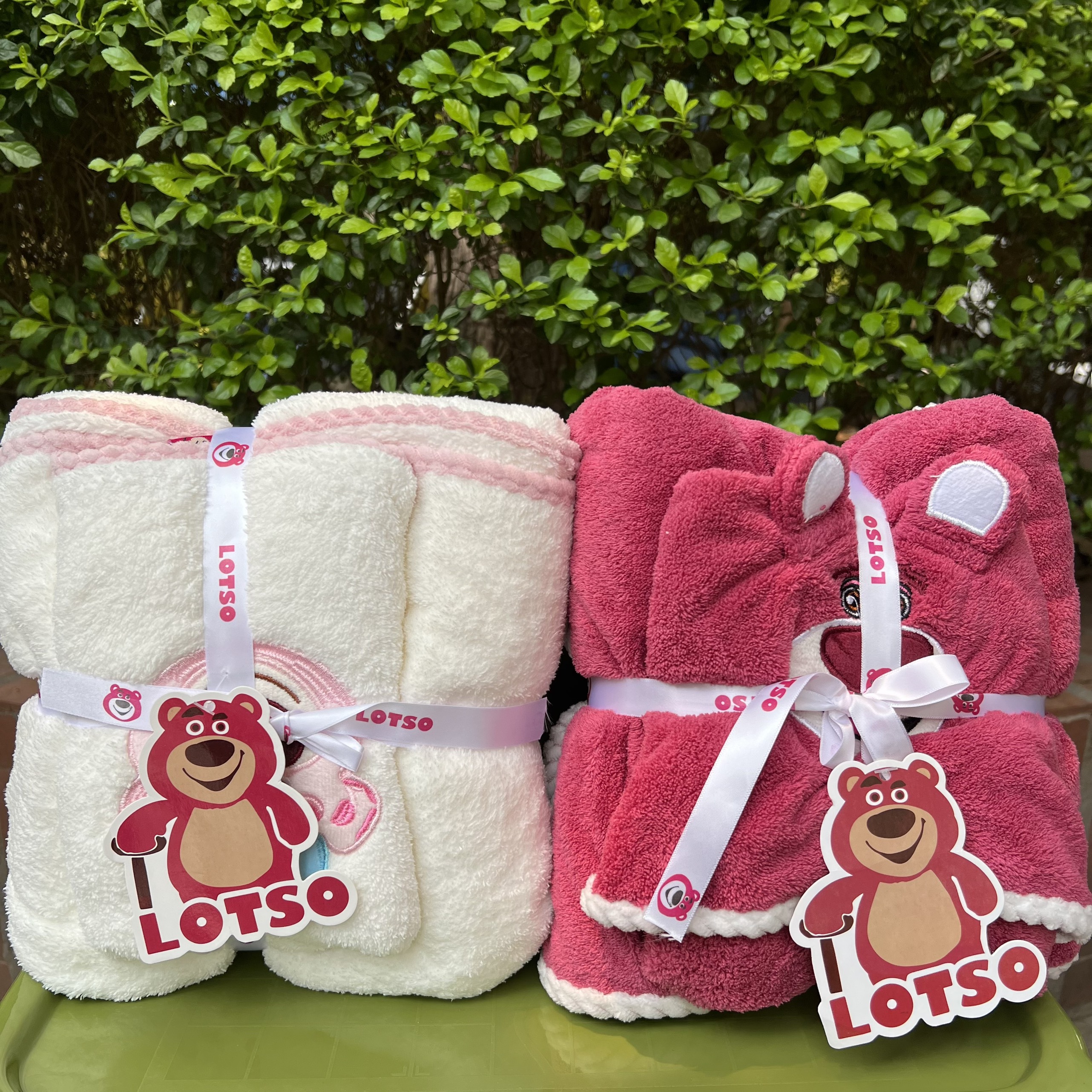 Set khăn tắm gấu dâu LOTSO siêu đáng yêu