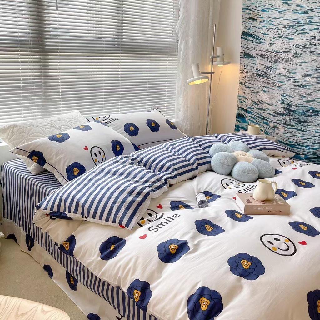 Bộ Chăn Ga Gối Cotton 100% - Smile
