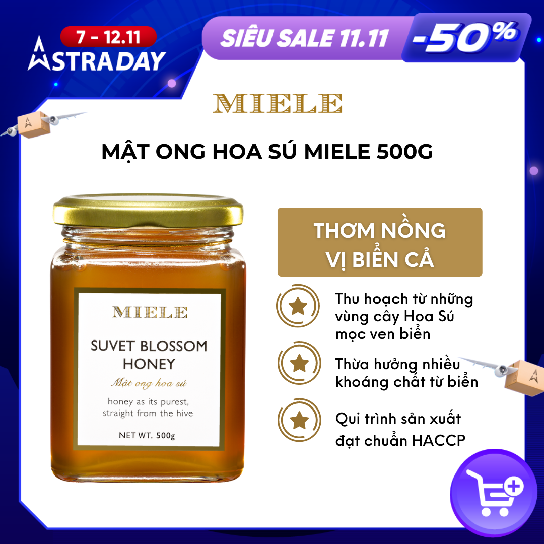 Mật ong hoa sú vẹt Miele 500g