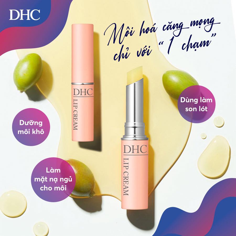 Son dưỡng môi mềm mọng DHC Lip Cream Nhật dưỡng môi khô, làm mặt nạ ngủ cho môi và son lót - Massel Official