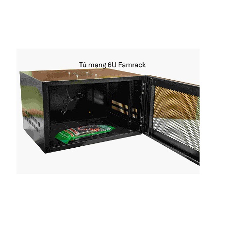 Tủ Mạng Famrack 06U D600 – Tủ Treo Tường Rack 19&quot;, Hàng Chính Hãng
