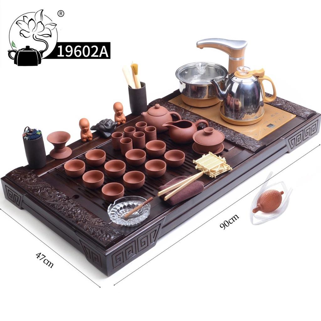 Bàn trà điện mã 196 gỗ sồi - bàn trà điện thông minh đa năng - bảo hành 12 tháng - làm quà tặng, quà biếu lịch sự, sang trọng, ý nghĩa