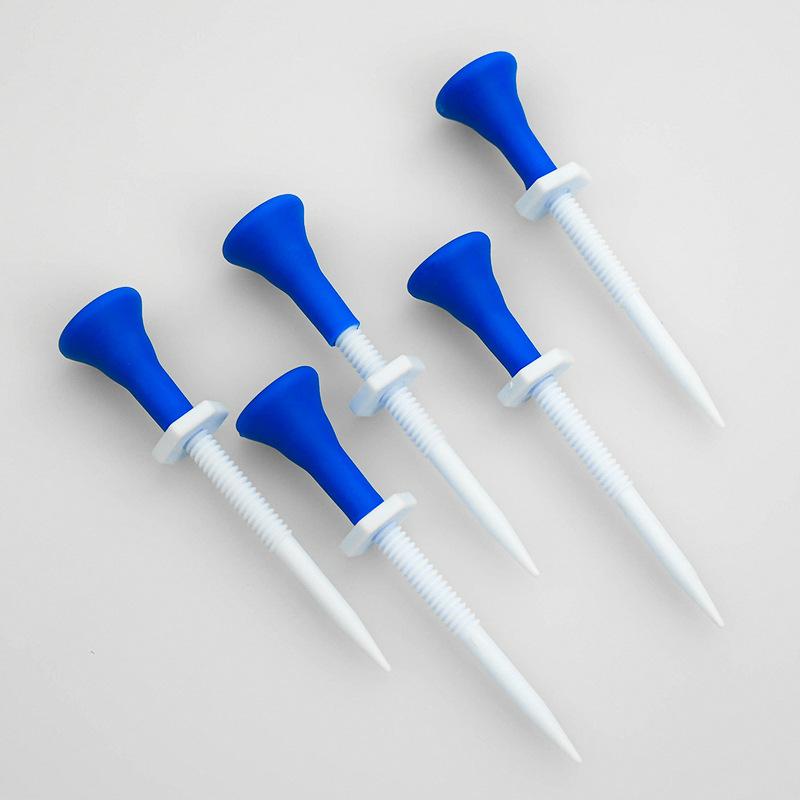5pcs/hộp golf kép tee bước xuống người giữ bóng golf điều chỉnh chiều cao golf tees nhựa huấn luyện golf bóng Đứng ngoài trời: 1 bộ