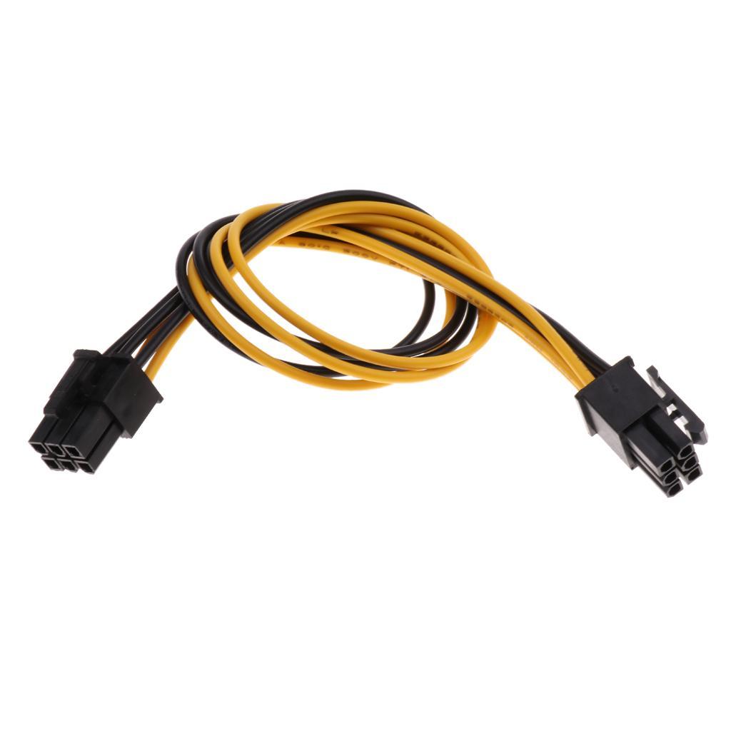 5pcs PCI-E 6pin Male to 6pin Male Power Extendion Splitter Cable