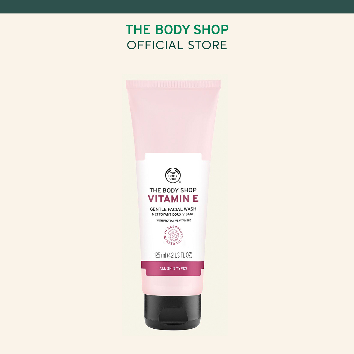 Kem Rửa Mặt Cho Da Nhạy Cảm The Body Shop Vitamin E (125ml)