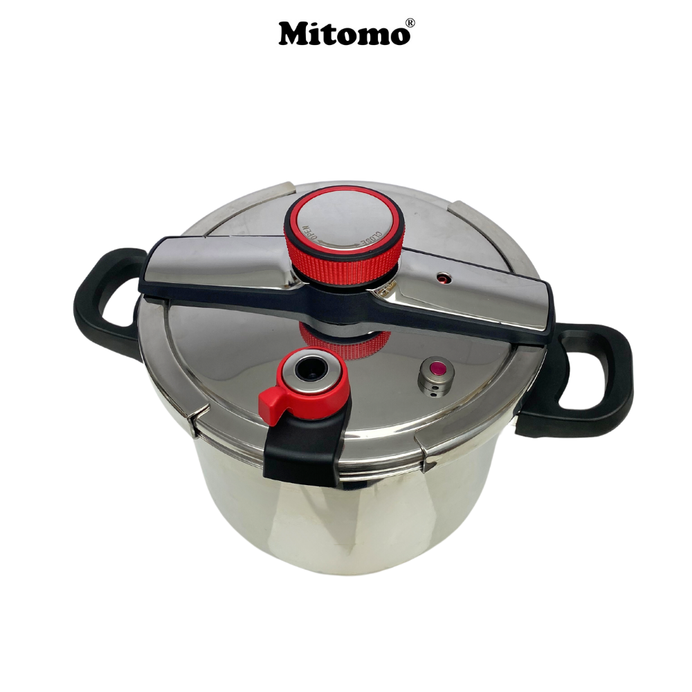 Nồi áp suất Mitomo 304AEU 8L, nấu trên mọi loại bếp - Hàng chính hãng bảo hành 12 tháng