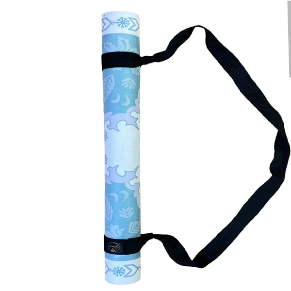Thảm tập yoga du lịch cao cấp chính hãng Yvonne, Star Fortress (TẶNG KÈM 3 PHẦN QUÀ) dày 1,5mm gấp gọn, bề mặt nhám, siêu bám, ưa mồ hôi, dễ vệ sinh, chất liệu cao su tự nhiên, kích thước 183cm x 66cm, nặng 1,2kg